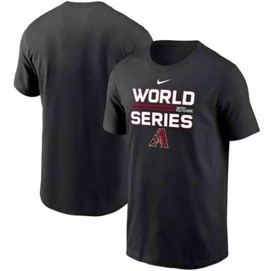 Men Arizona Diamondbacks Black 2023 World Series Collection Dugout T Shirt